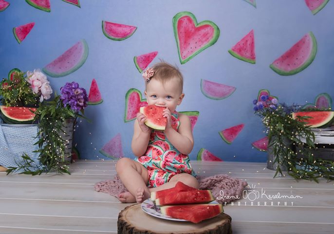 Kate Summer Watermelon Faded Love Backdrop designed by Arica Kirby - Image 3