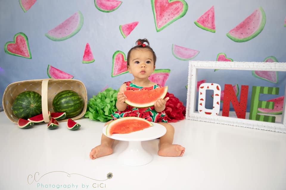Kate Summer Watermelon Faded Love Backdrop designed by Arica Kirby - Image 4