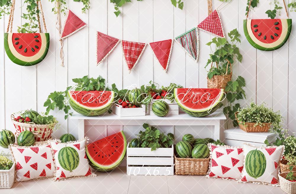 Kate Summer Watermelon Picnic Backdrop Designed by Emetselch - Image 4