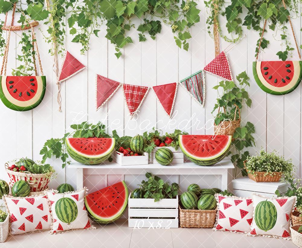 Kate Summer Watermelon Picnic Backdrop Designed by Emetselch - Image 5