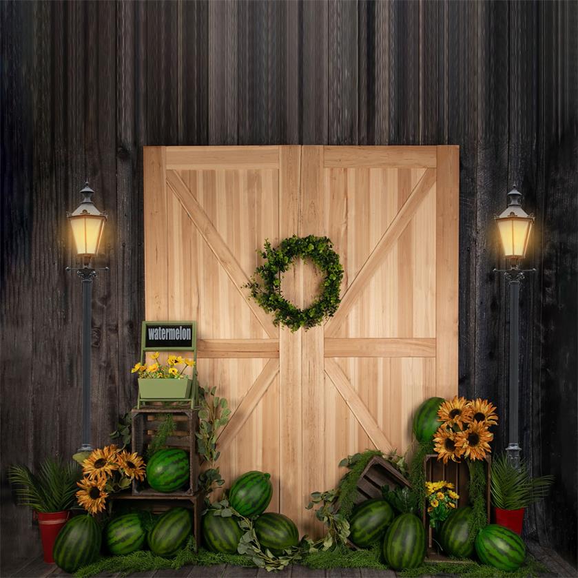 Kate Summer Watermelon with Door Backdrop Designed by Jia Chan Photography - Image 2