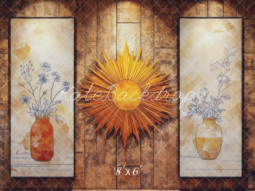 Kate Sunburst Floral Texture Backdrop Designed by Mini MakeBelieve - Image 3