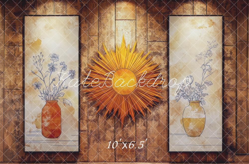 Kate Sunburst Floral Texture Backdrop Designed by Mini MakeBelieve - Image 4