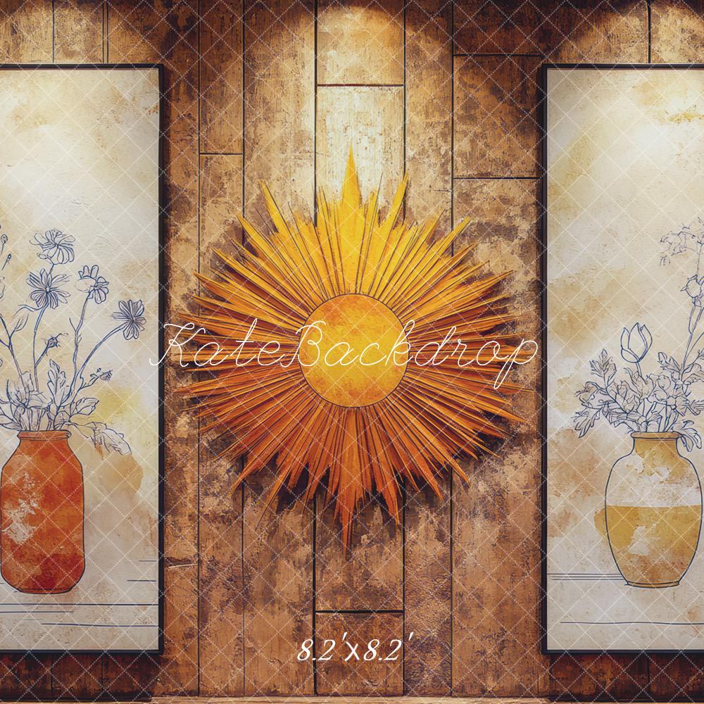 Kate Sunburst Floral Texture Backdrop Designed by Mini MakeBelieve - Image 5