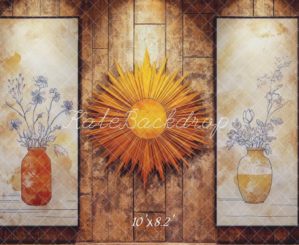 Kate Sunburst Floral Texture Backdrop Designed by Mini MakeBelieve - Image 6