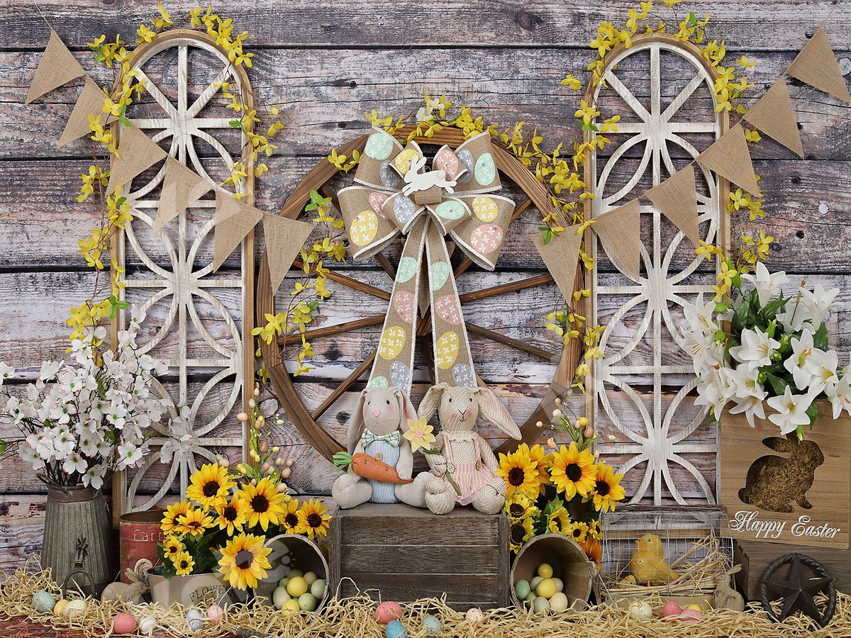 Kate Sunflower Easter Backdrop
