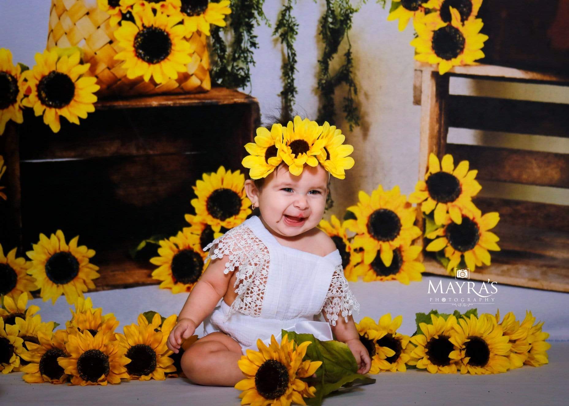 Kate Sunflower Summer Backdrop for Photography Designed by Keerstan Jessop - Image 11