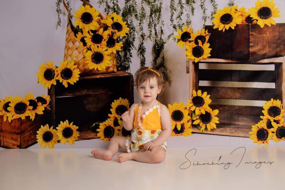 Kate Sunflower Summer Backdrop for Photography Designed by Keerstan Jessop - Image 3