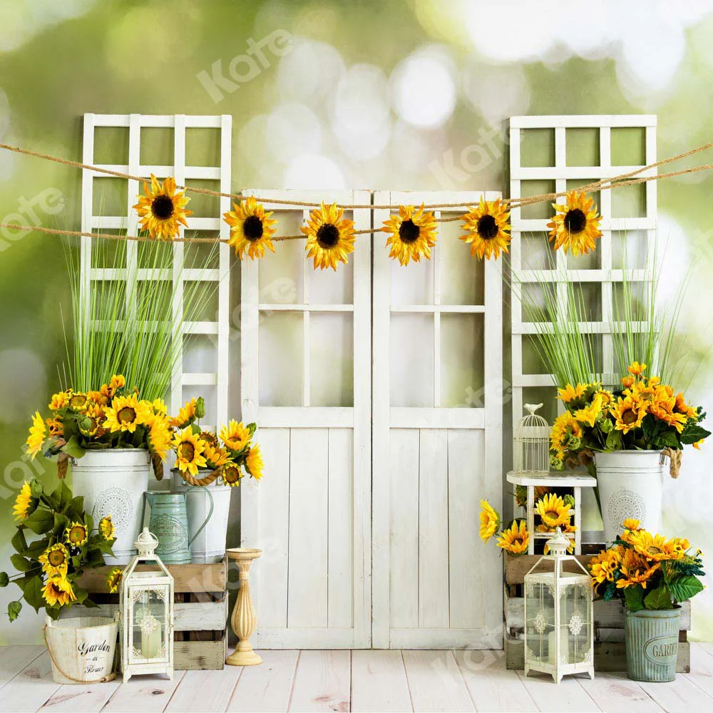 Kate Sunflowers Window Summer Backdrop Designed by Emetselch - Image 5