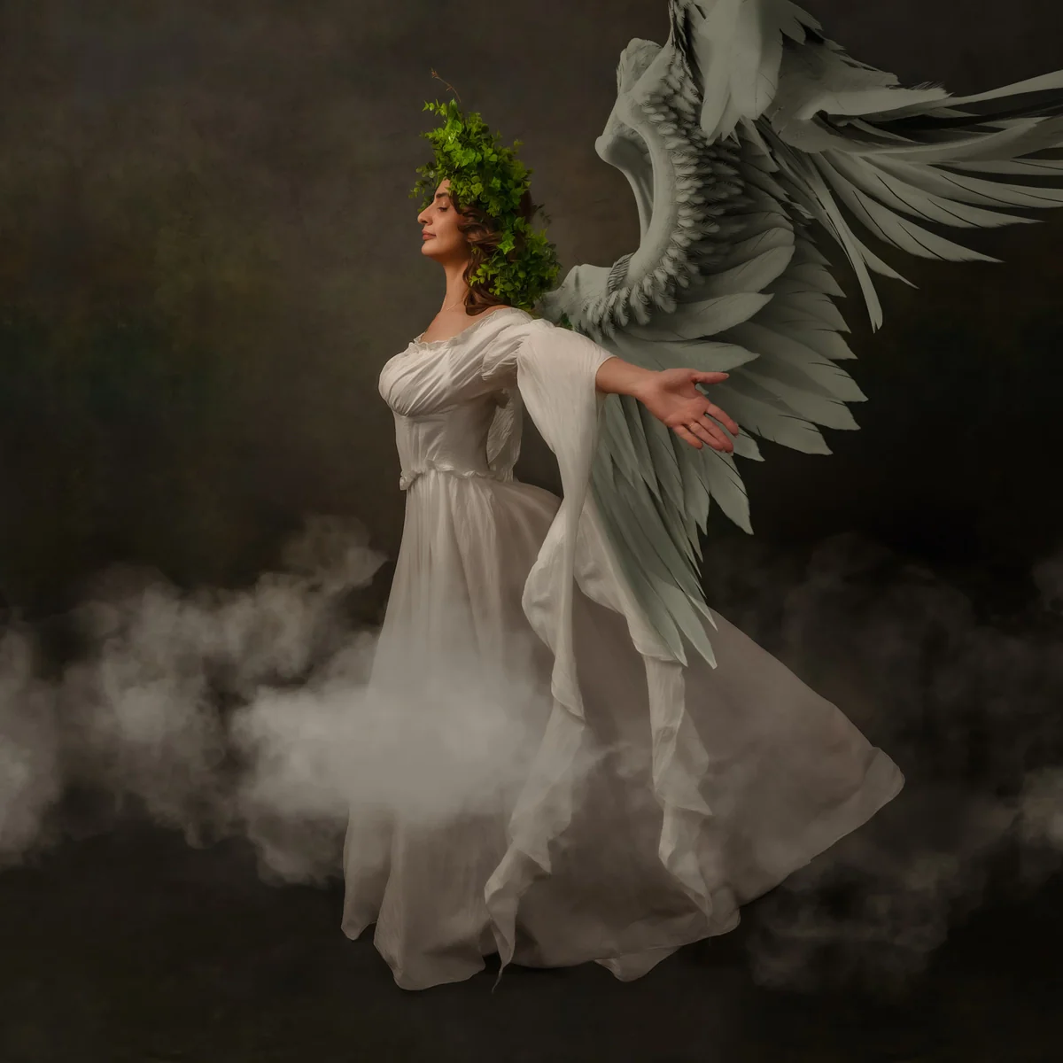 Kate Sweep Abstract Green Backdrop Designed by Chain Photography - Image 4