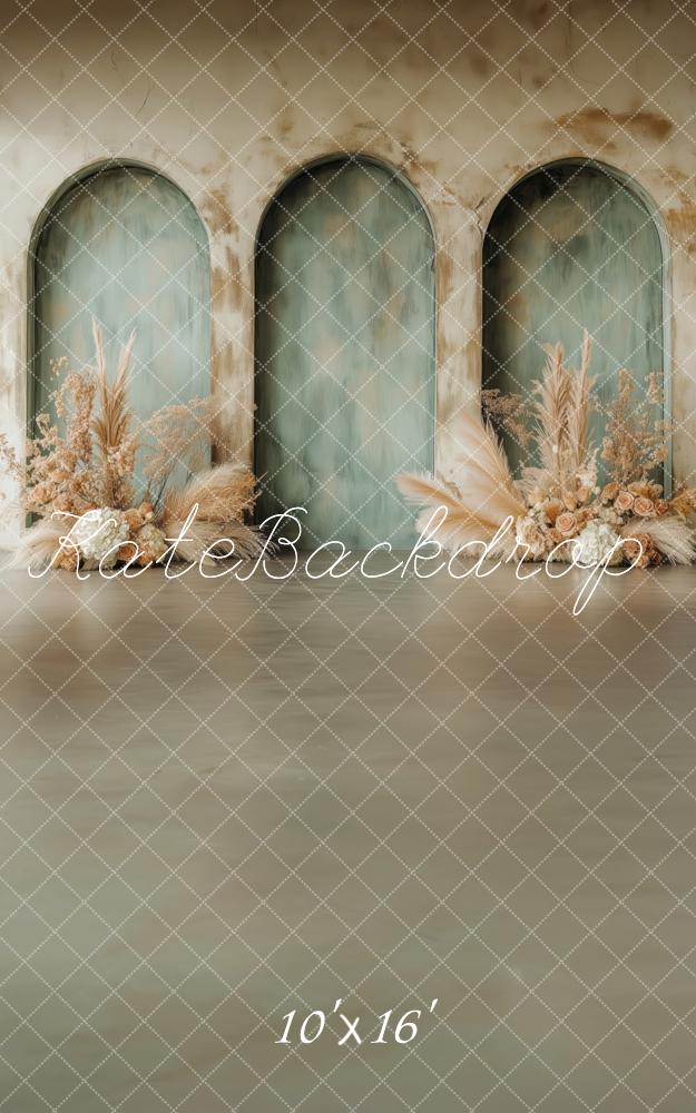 Kate Sweep Boho Pampas Arched Wall Backdrop Designed by Patty Robert - Image 2
