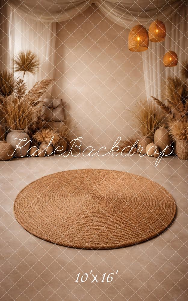 Kate Sweep Boho Pampas Grass Jute Rug Backdrop Designed by Vertigo Productions - Image 5