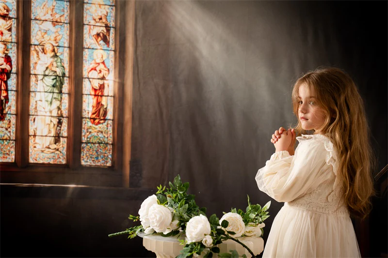 Kate Sweep Church Glass Window Sunlight Backdrop Designed by Emetselch - Image 3
