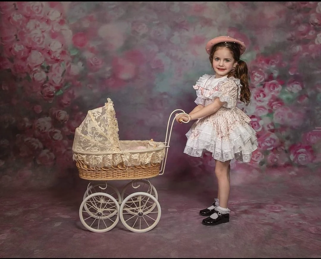 Kate Sweep Pink Florals Backdrop for Photography - Image 3