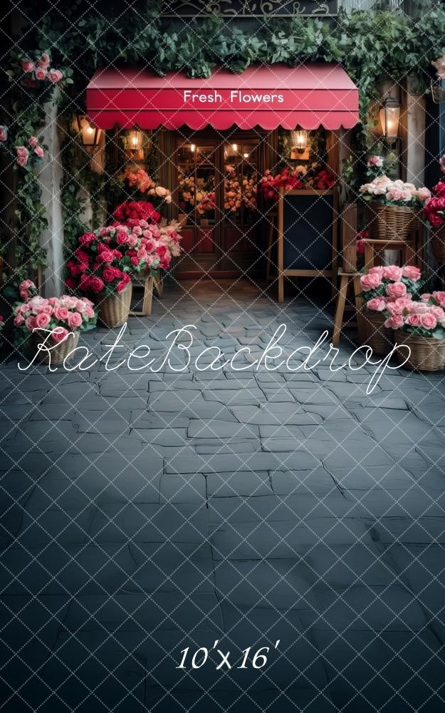 Kate Sweep Romantic Flower Shop Street Backdrop Designed by Patty Robert - Image 2