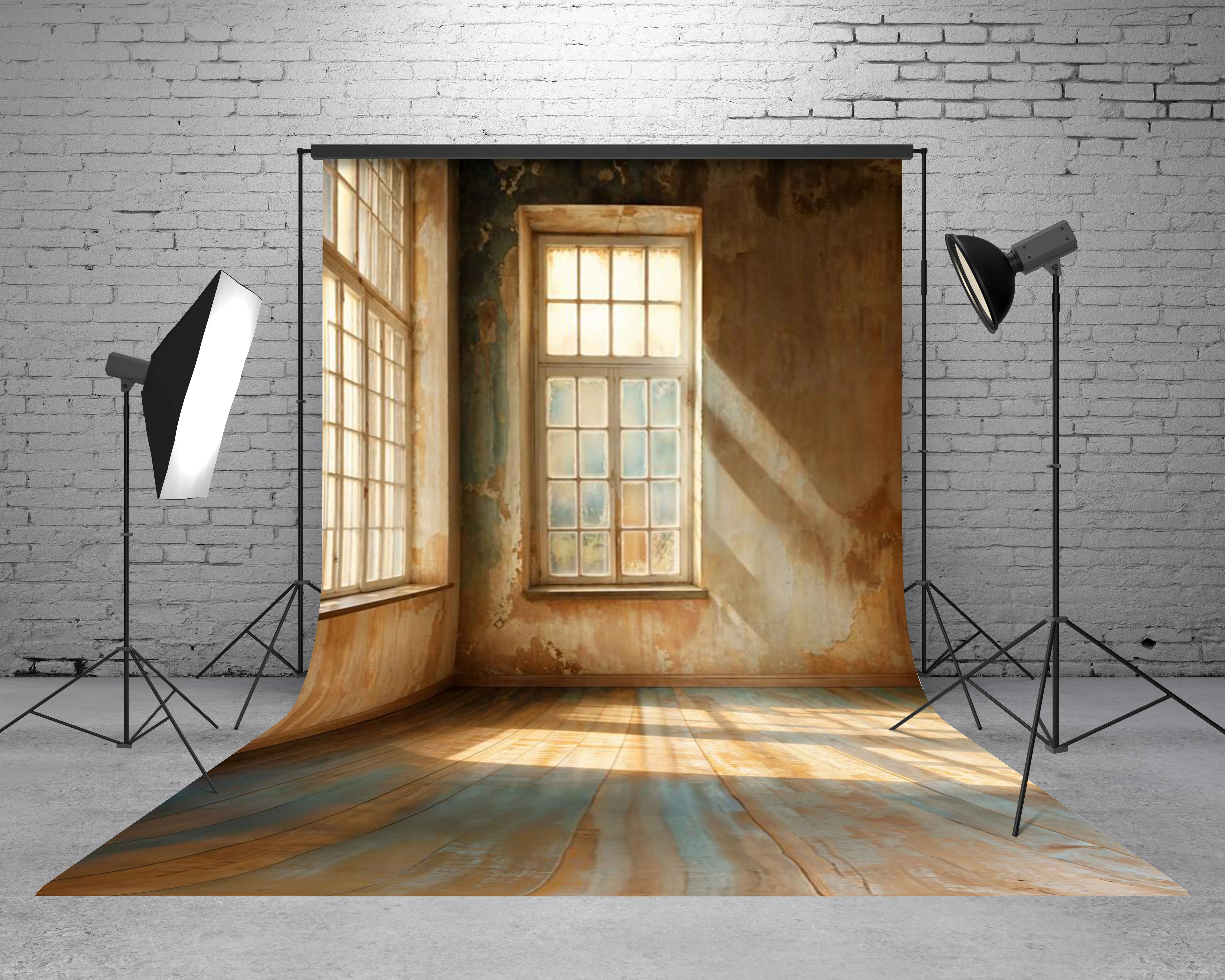 Kate Sweep Rustic Sunlit Vintage Room Backdrop Designed by Emetselch - Image 2
