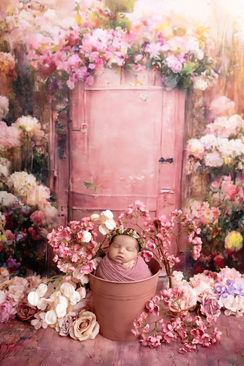 Kate Sweep Spring Blooming Flowers Door Backdrop for Photography - Image 3