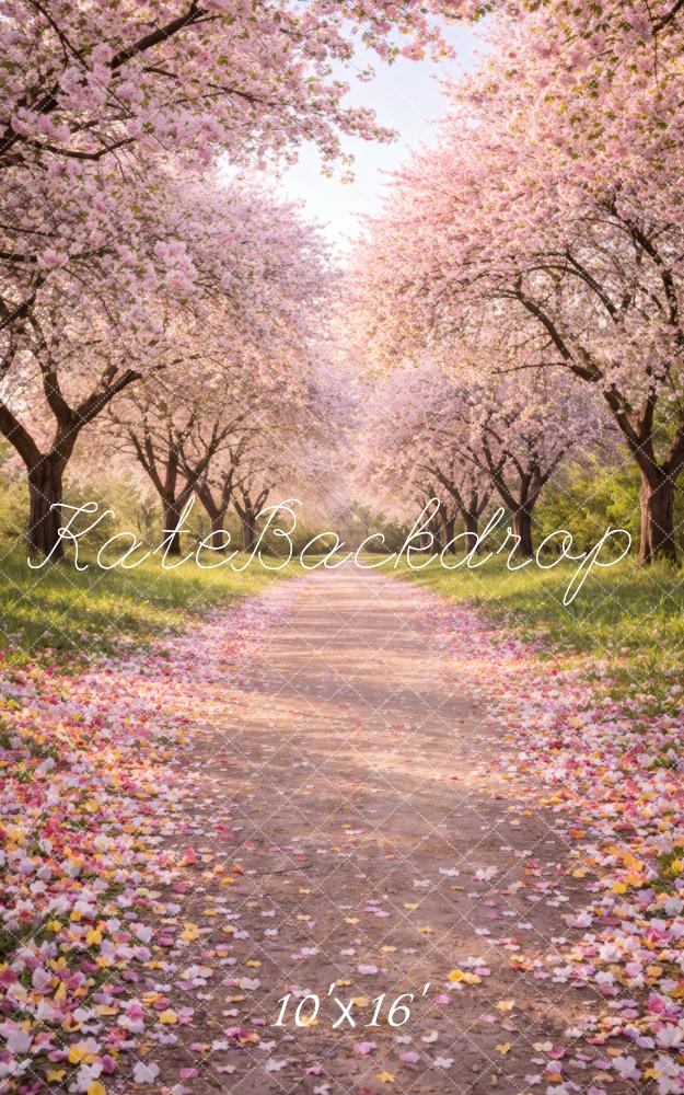 Kate Sweep Spring Cherry Blossom Path Backdrop Designed by Vertigo Productions - Image 6