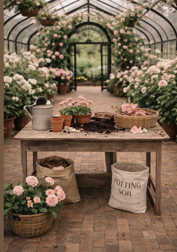 Kate Sweep Spring Greenhouse Garden Path Backdrop Designed by Patty Robert - Image 3