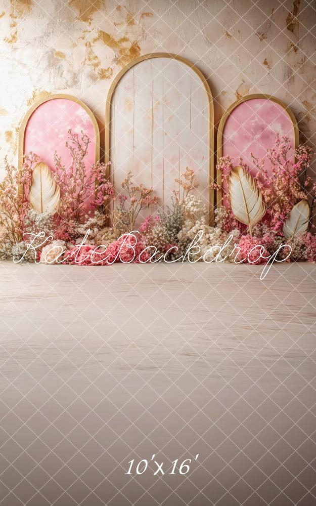 Kate Sweep Spring Pastel Floral Arch Backdrop Designed by Patty Robert - Image 2