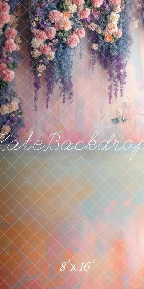 Kate Sweep Spring Romantic Wisteria Floral Backdrop Designed by Patty Robert - Image 2