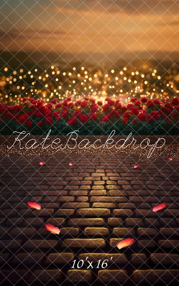 Kate Sweep Sunset Bokeh Rose Garden Backdrop Designed by Mini MakeBelieve - Image 2