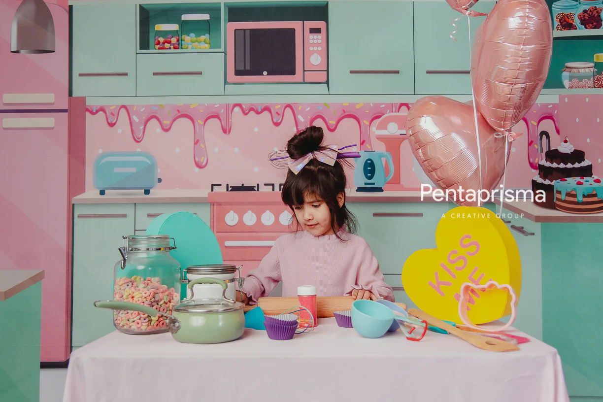 Kate Sweet Cute Kitchen Backdrop Designed by Pentaprisma - Image 5