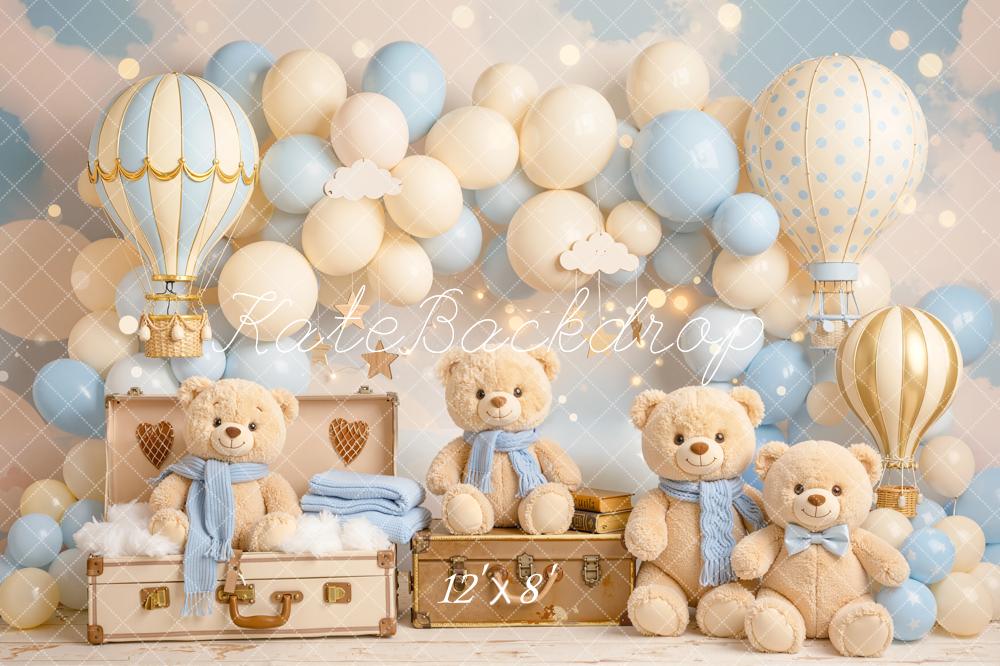 Kate Teddy Bears Hot Air Balloons Suitcases Backdrop Designed by Chain Photography - Image 8