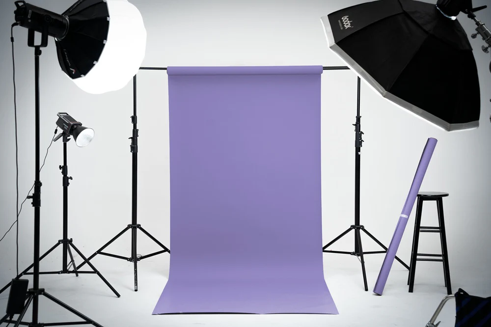 Kate Thistle Lavender Purple Seamless Paper Backdrop for Photography - Image 3
