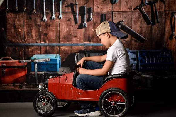 Kate Tool shelf against a table vintage garage backdrop for boy/Father's Day - Image 10