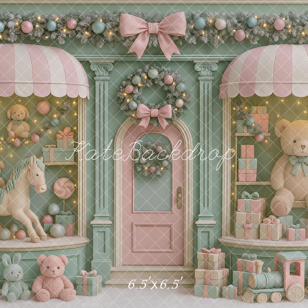Kate Christmas Toy Shop Teddy Bear Backdrop Designed by Ashley Paul - Image 2