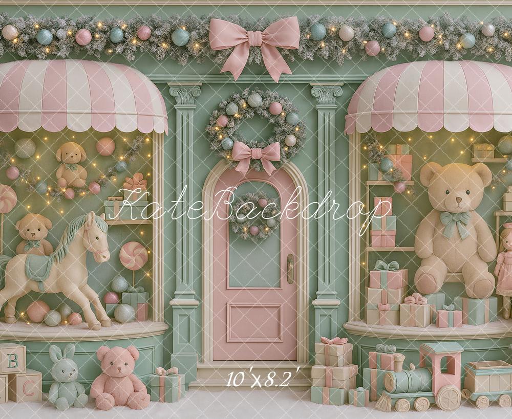 Kate Christmas Toy Shop Teddy Bear Backdrop Designed by Ashley Paul - Image 6