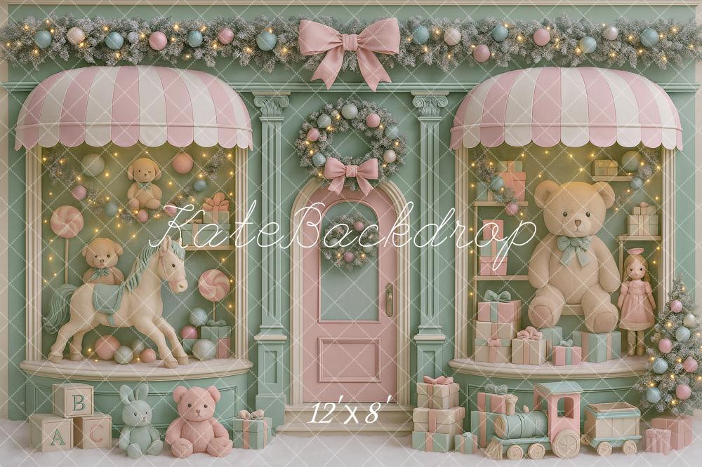 Kate Christmas Toy Shop Teddy Bear Backdrop Designed by Ashley Paul - Image 8