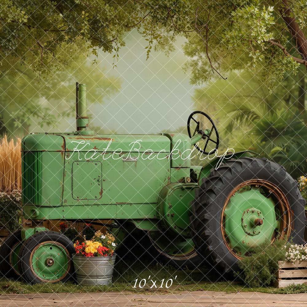 Kate Tractor Wheat Forest Backdrop Designed by Emetselch - Image 7