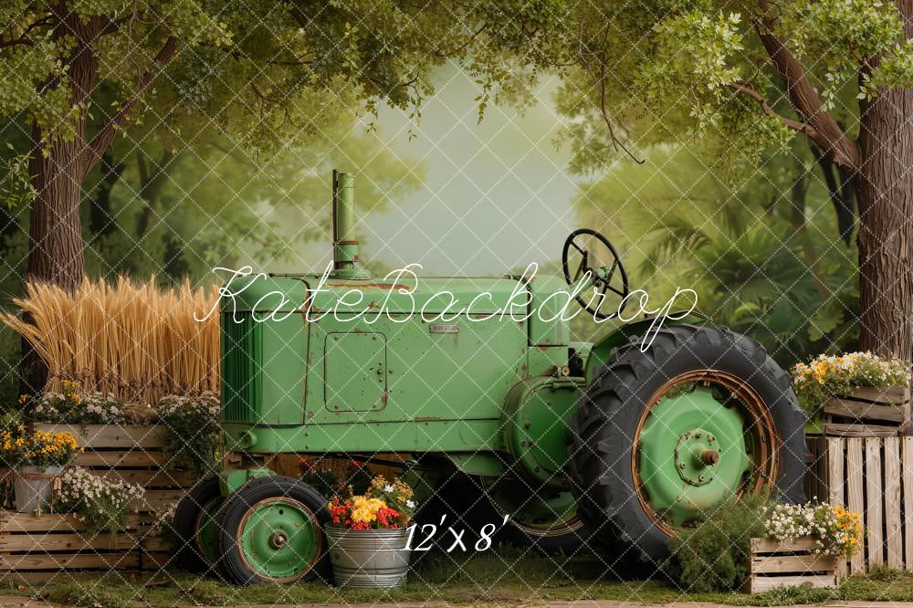 Kate Tractor Wheat Forest Backdrop Designed by Emetselch - Image 8