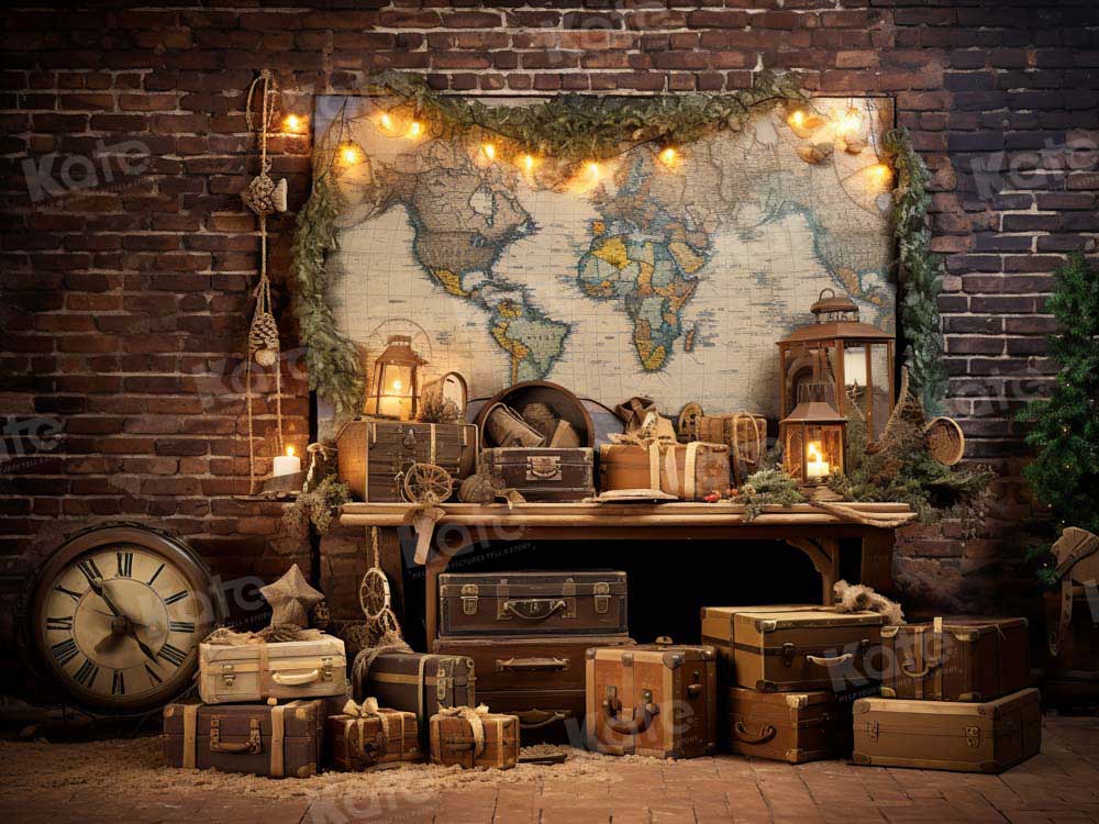 Kate Travel the World Map Backdrop Designed by Emetselch - Image 6