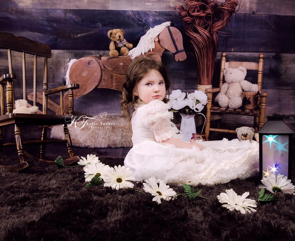 Kate Trojan and Teddy Bear Children Backdrop for Photography Designed by Amanda Moffatt - Image 4