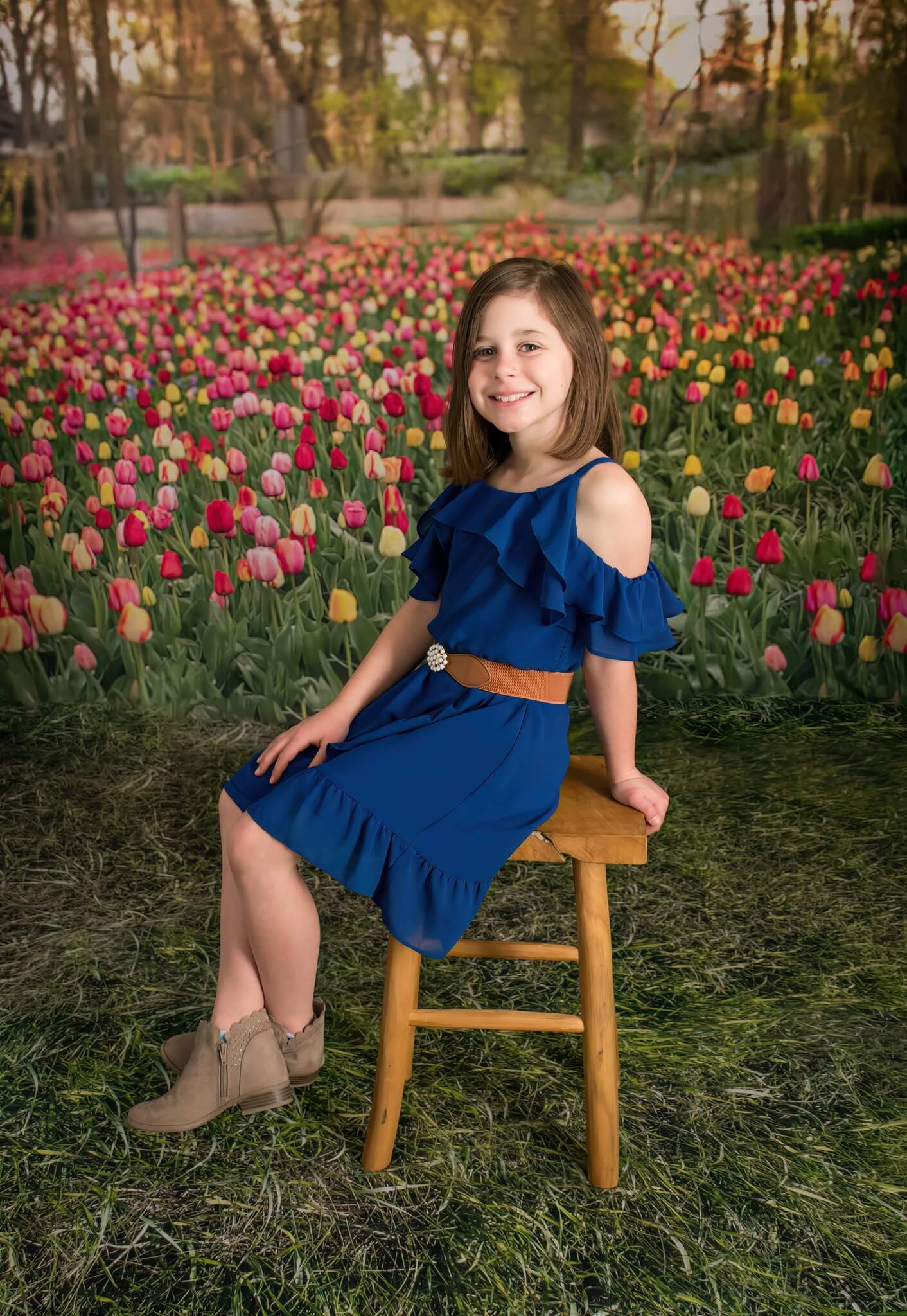 Kate Tulip Field Garden Backdrop Designed by Mandy Ringe Photography - Image 3