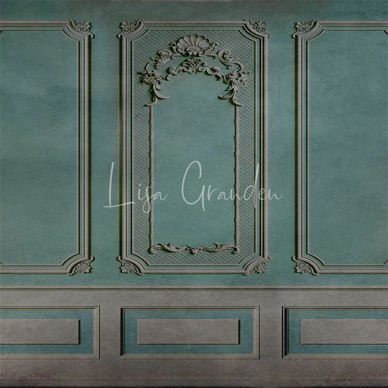 Kate Turquoise Ornate Wall Backdrop for Photography Designed by Lisa Granden - Image 3