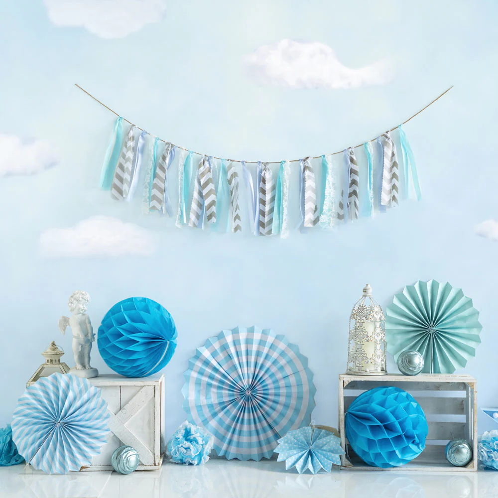 Kate Under Blue Sky Cake Smash Backdrop Designed by Emetselch - Image 2