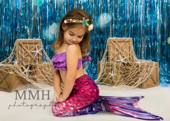Kate Undersea Sequin Mermaid Backdrop Designed by Melissa McCraw-Hummer - Image 3