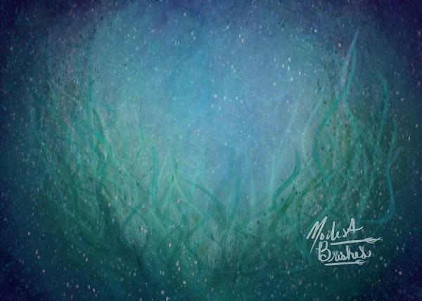 Kate Undersea World Mermaid's Mantle Backdrop for Photography Designed by Modest Brushes - Image 2