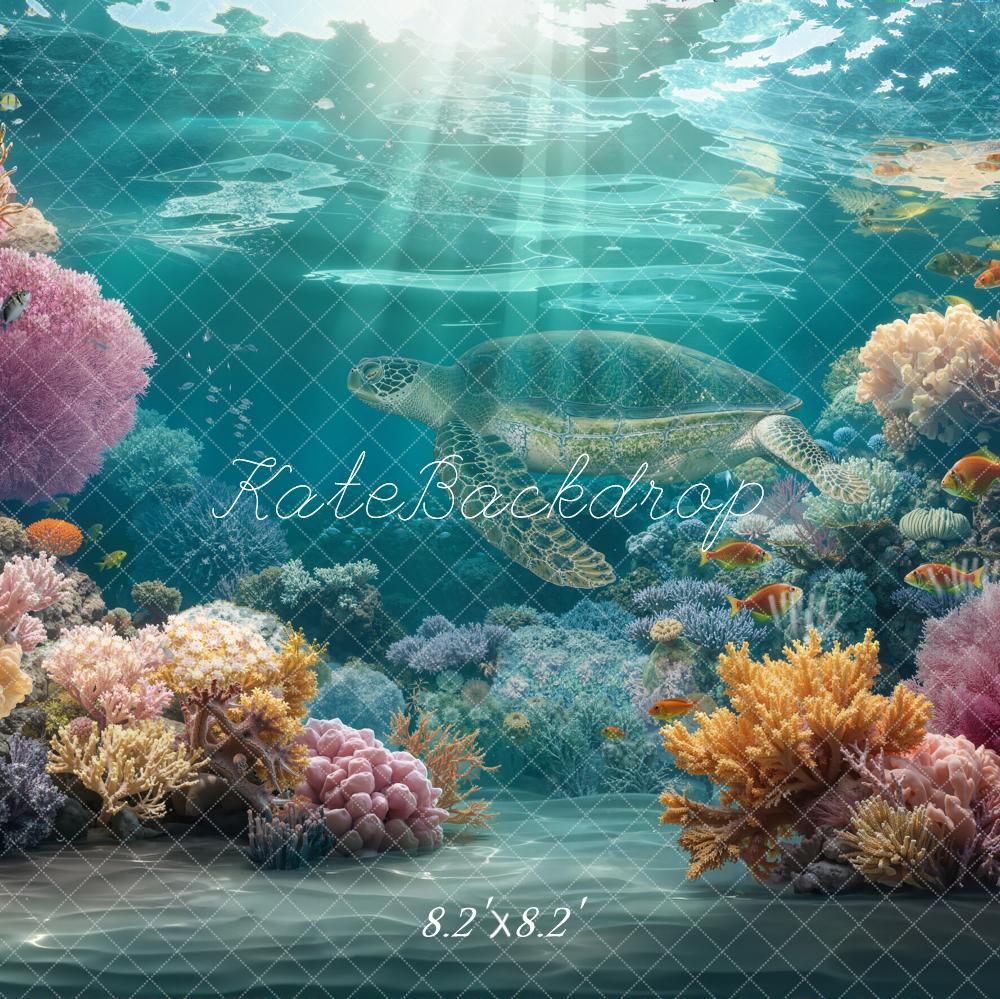 Kate Summer Underwater Coral Reef Fish Backdrop Designed by Chain Photography - Image 5