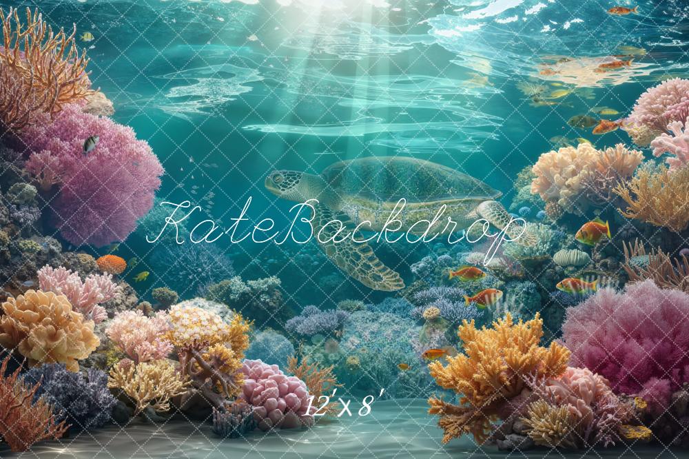 Kate Summer Underwater Coral Reef Fish Backdrop Designed by Chain Photography - Image 8