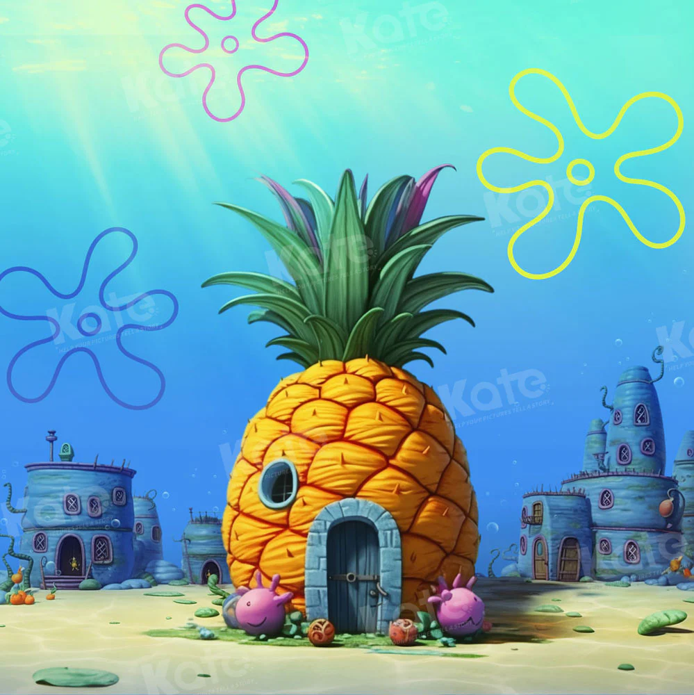 Kate Underwater World Pineapple House Backdrop Designed by GQ - Image 2