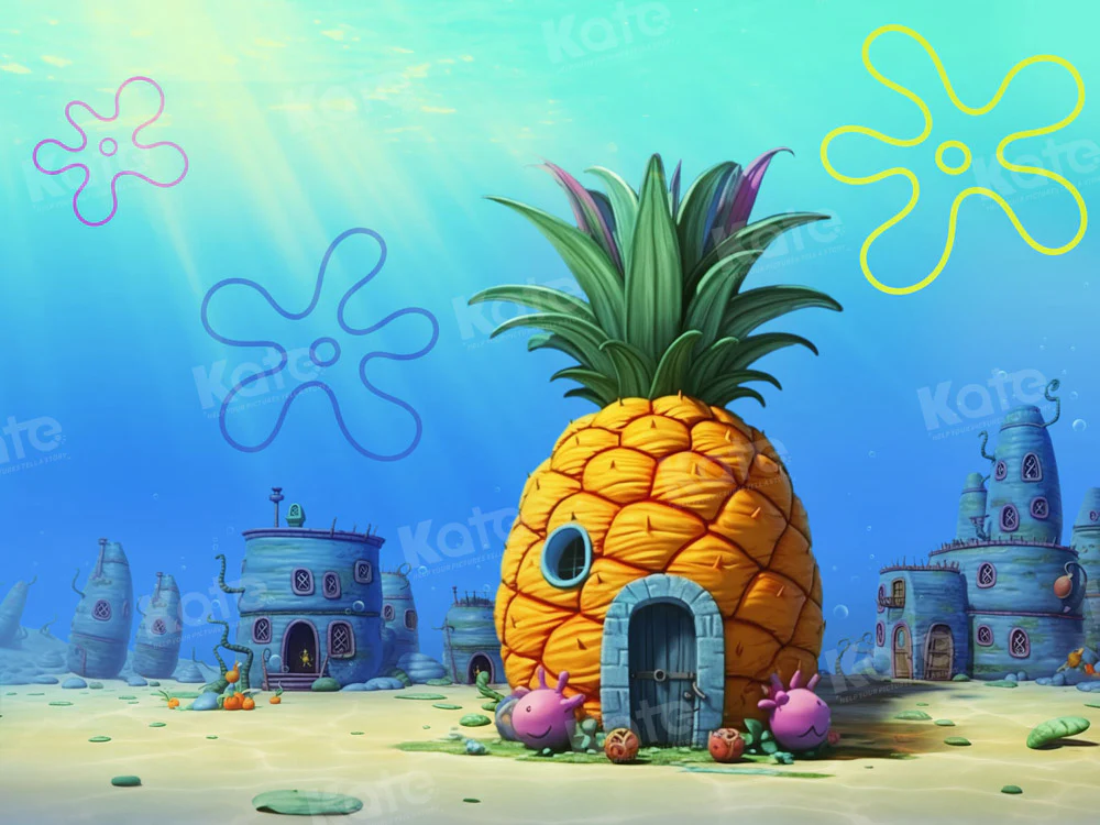 Kate Underwater World Pineapple House Backdrop Designed by GQ - Image 3