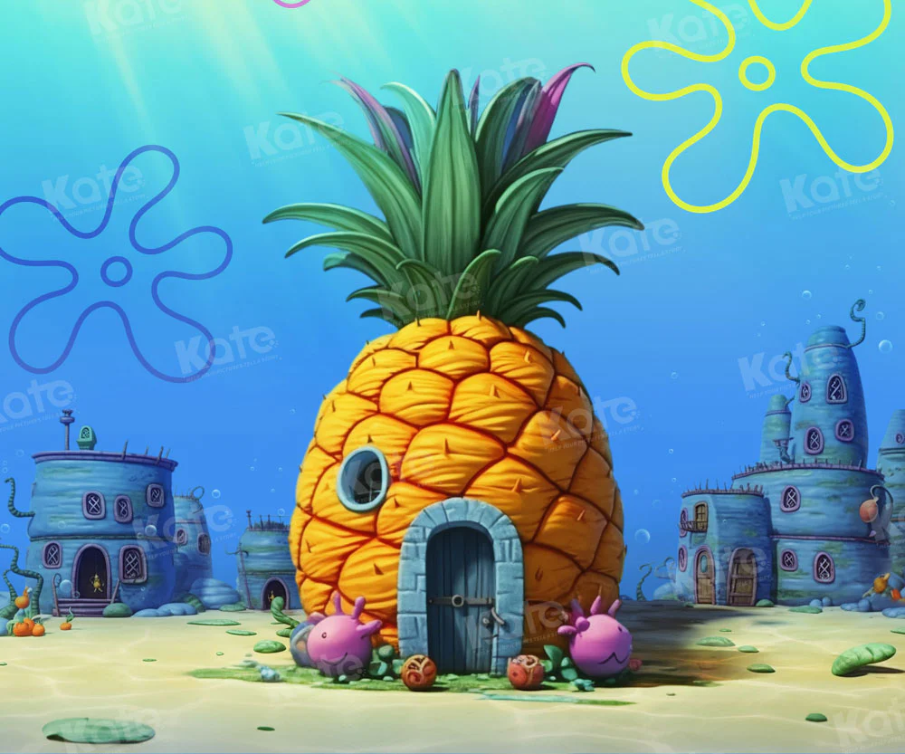 Kate Underwater World Pineapple House Backdrop Designed by GQ - Image 4