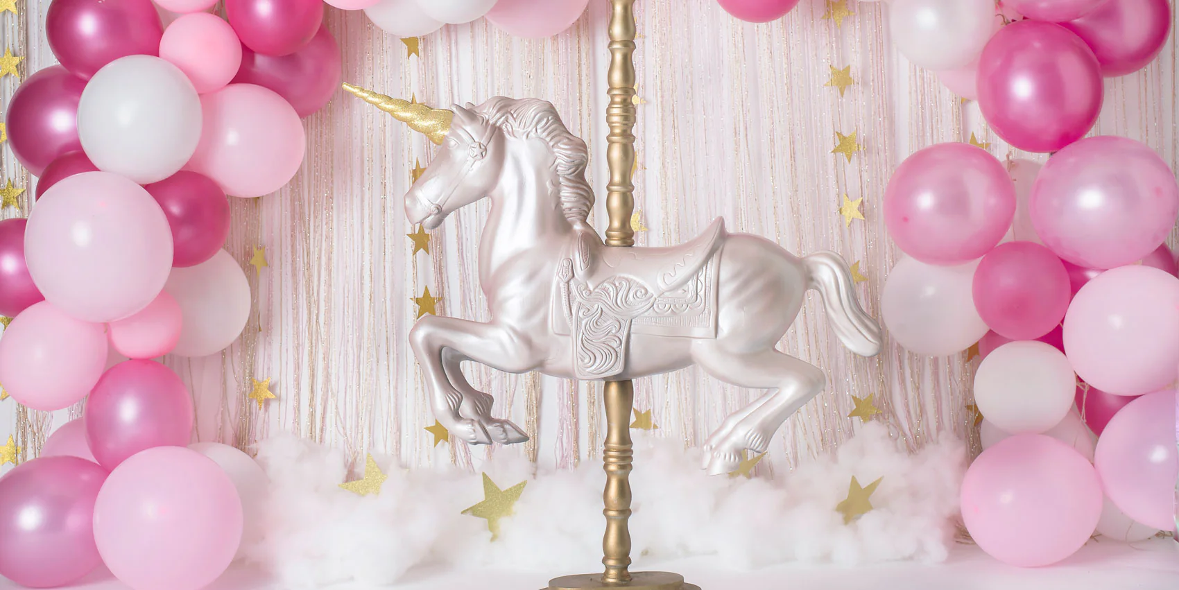 Kate Unicorn in Pink Balloons Backdrop for Children Designed By Rose Abbas - Image 4