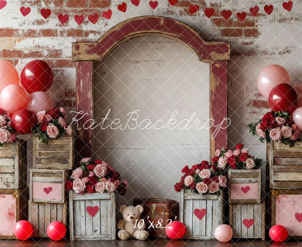 Kate Valentine Balloon Vintage Teddy Bears Backdrop Designed by Mini MakeBelieve - Image 5