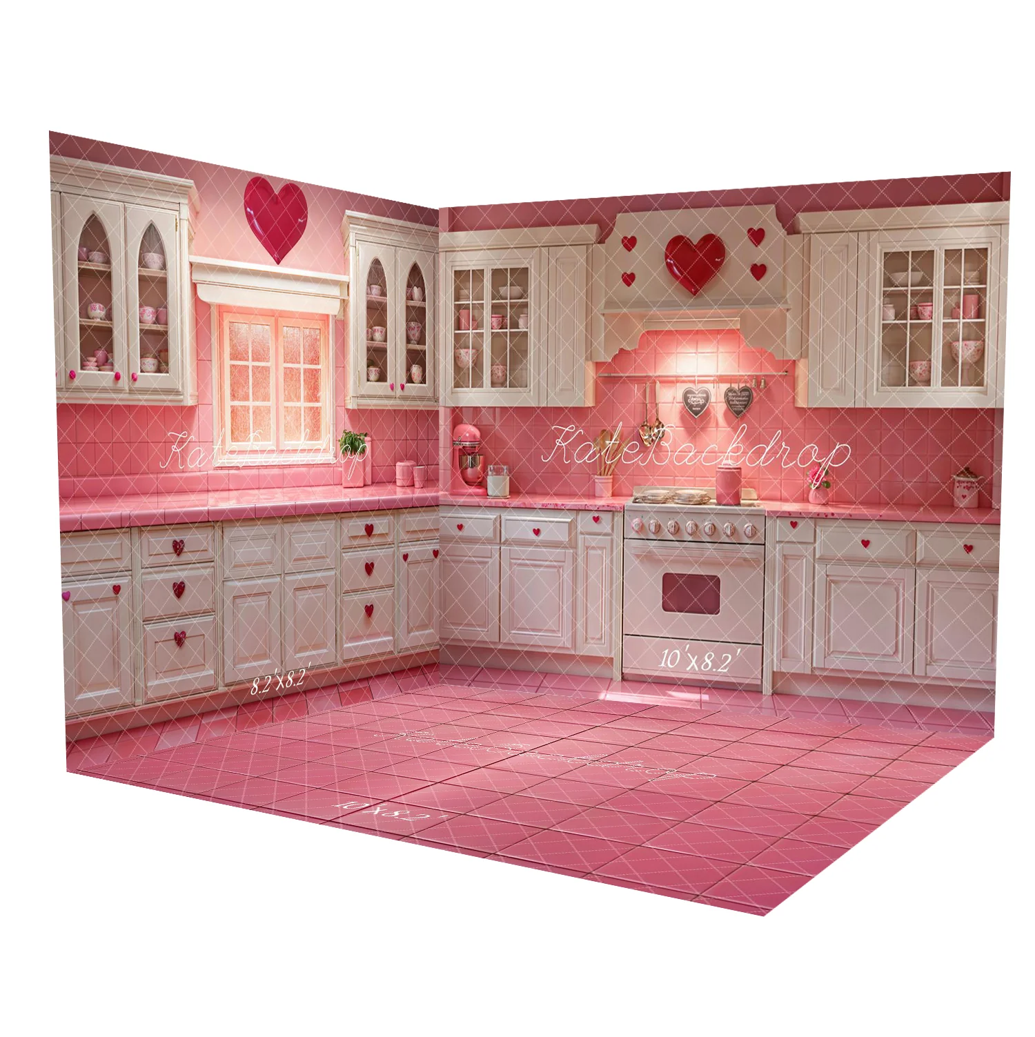 Kate Valentine Barbie Pink Kitchen Room Set - Image 2